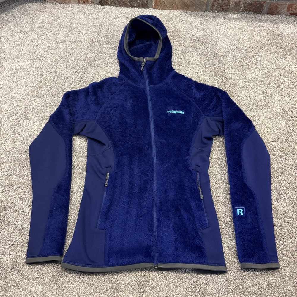 PATAGONIA Regulator polartec Fleece Jacket Purple/Blue Hooded Rare 25707 R1 Rare
